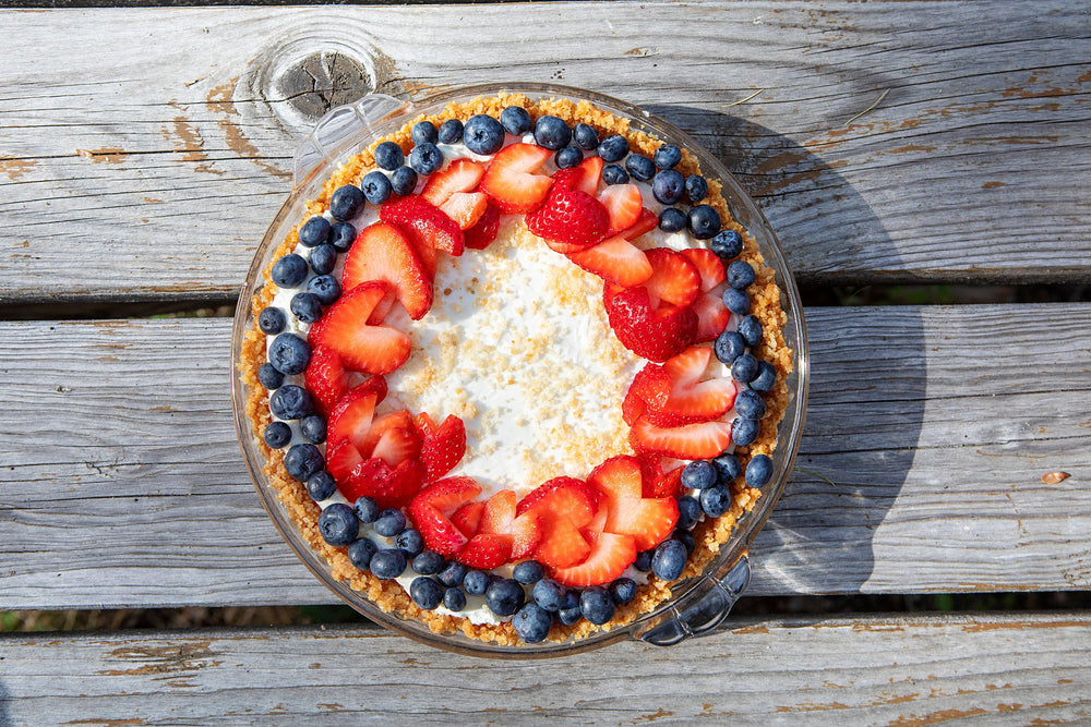 Cream Cheese Pie with Lemon Cookie Crumbs!